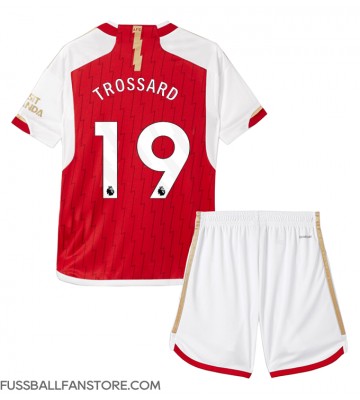 Arsenal Leandro Trossard #19 Replik Heimtrikot Kinder 2023-24 Kurzarm (+ Kurze Hosen)